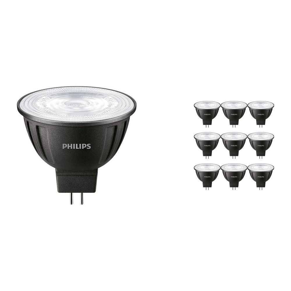 Lot 10x Philips LEDspot LV GU5.3 MR16 8W 830 24D (MASTER) | Blanc Chaud - Dimmable - Substitut 50W Lot 10x Philips LEDspot LV GU5.3 MR16 8W 830 24D (MASTER) | Blanc Chaud - Dimmable - Substitut 50W