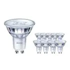 Lot 10x Philips Corepro LED Spot GU10 PAR16 4.6W 370lm 36D - 830 Blanc Chaud | Équivalent 50W